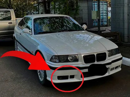 BMW E36 Fog Light Air Duct – installed