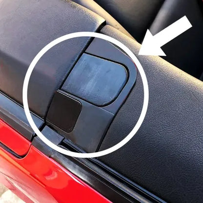 BMW E36 Convertible Rear Trim Rod Covers (Set) – installed