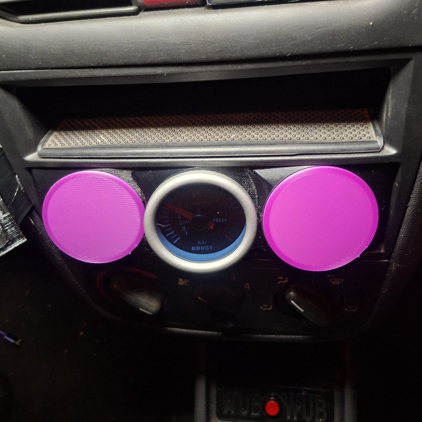 Single DIN Triple Gauge Mount – Radio Delete Panel
