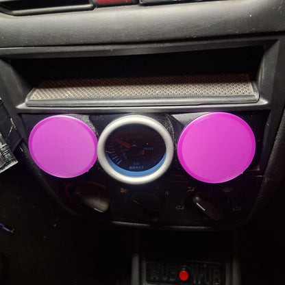 Triple Gauge Mount for Single Din Radio – close-up