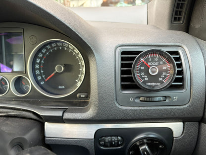 VW MK5 Golf Air Vent Gauge Holder – installed