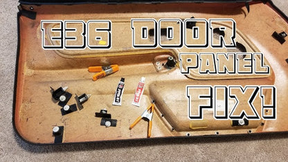 BMW E36 Sedan Front Door Clip Holder Replacement – installed