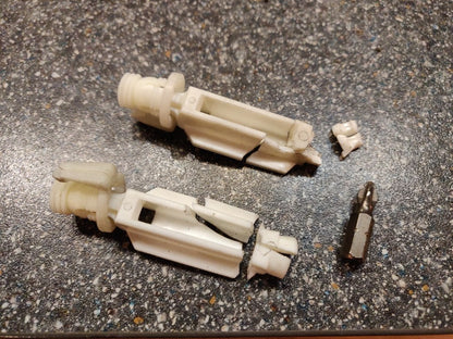 BMW E36 Headlight Adjusters x2 – angled view