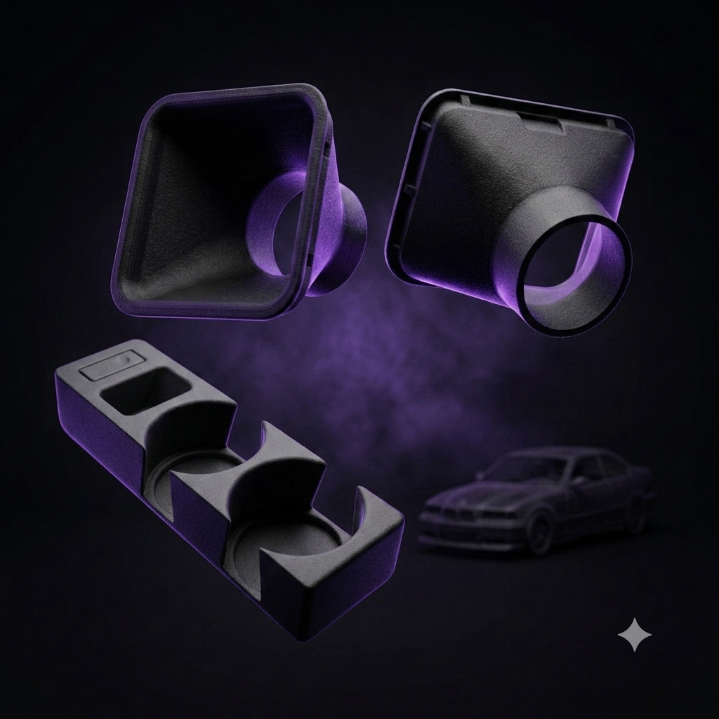 BMW E36 Essentials Bundle (Cupholder + Air Ducts) – product photo